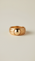 Bague signature sable doux