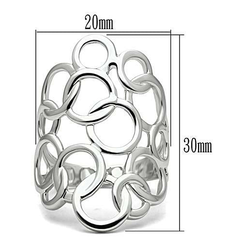 Bague Rhodium Laiton Élégante