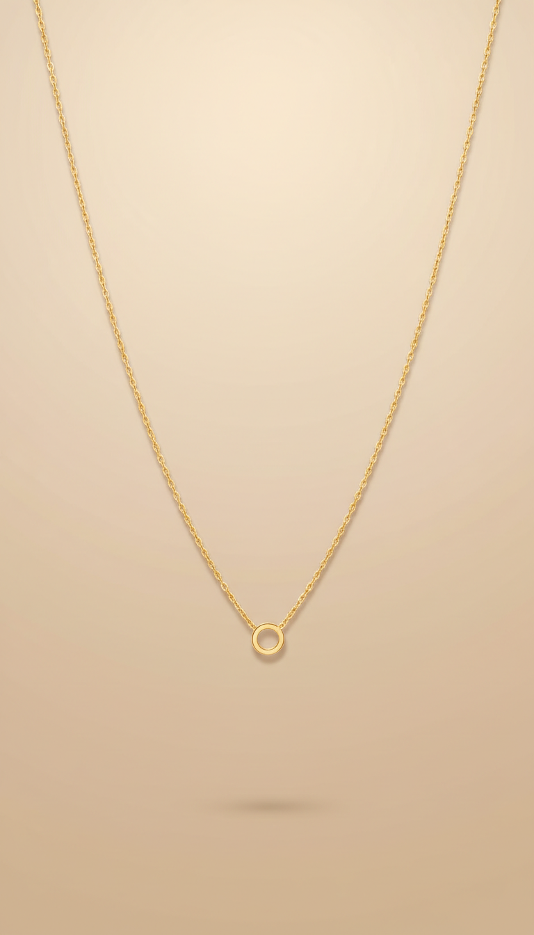 Collier chaîne dorée fine