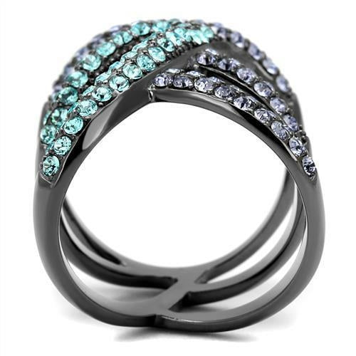 Bague Noire Cristal Premium