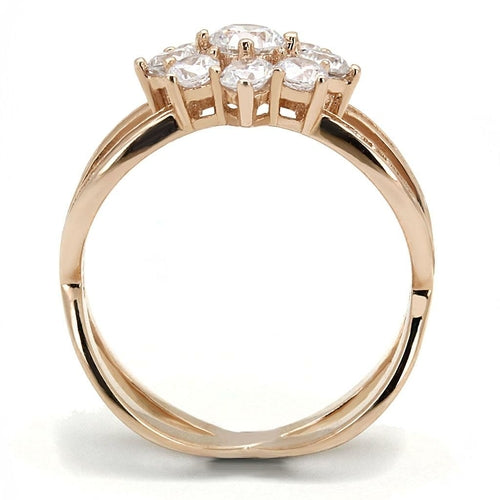 Bague Argent Rose Zircon