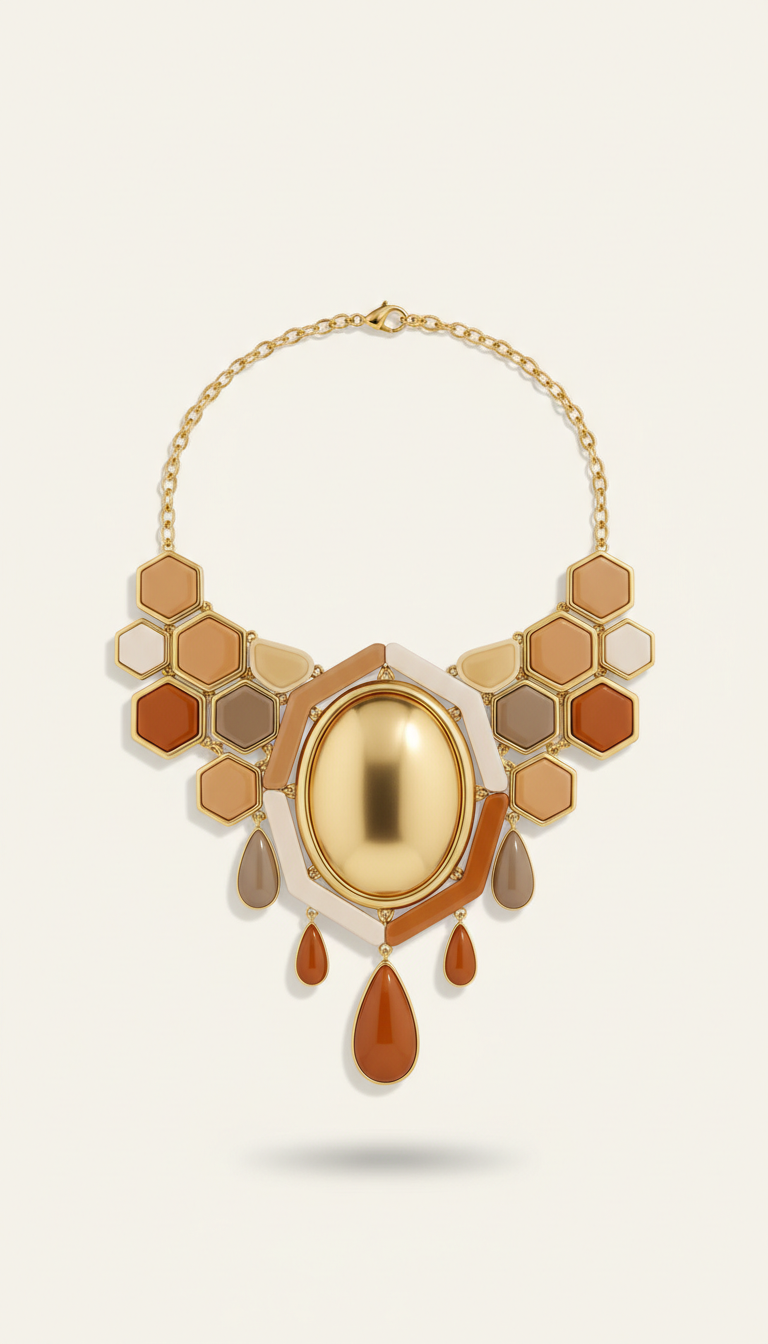 Collier statement or miel
