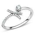 Bague Acier Zircon Classique