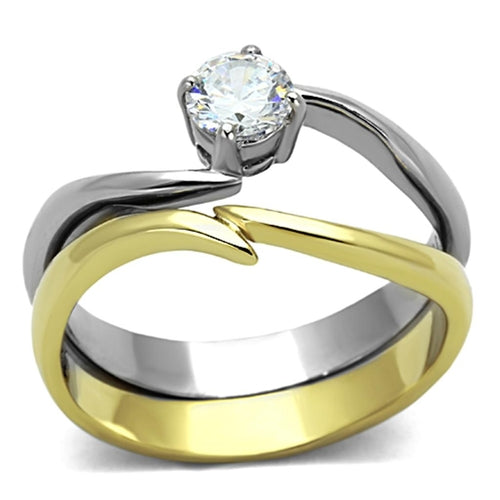 Bague Bicolore Plaquée Or