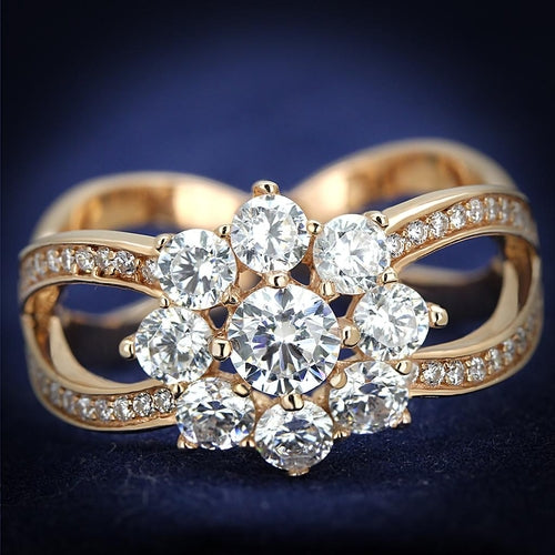 Bague Argent Rose Zircon