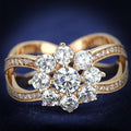 Bague Argent Rose Zircon